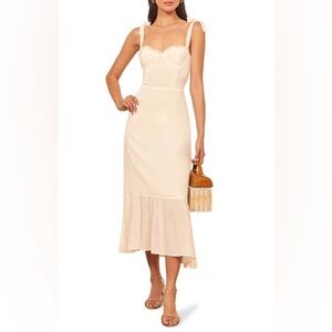 NWT Reformation Nikita dress Ivory - 2